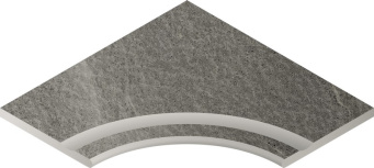 Contempora Carbon 60x60 with recess corner rounded X2 (620090000224)