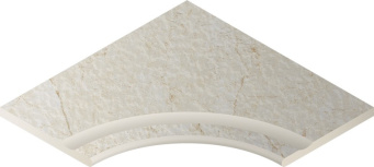 Contempora Pure 60x60 with recess corner rounded 30 X2 (620090000272)