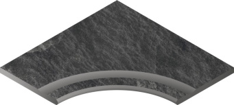 Materia Titanio 60x60 with recess corner rounded 30 X2 (620090000408)