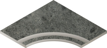 Genesis Gray 60x60 with recess corner rounded 30 X2 (620090000583)