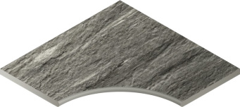 Skyfall Grigio 60x60 with recess corner rounded X2 (620090000695)