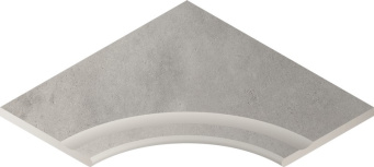 Millenium Silver 60x60 with recess corner rounded 30 X2 (620090000733)