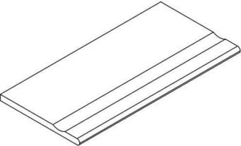 Avantgarde Black 30x120 with a notch rounded (620090001154)