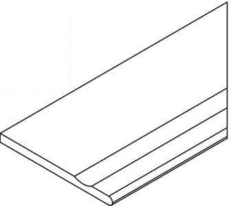 Avantgarde Silver 30x120 with a notch rounded right (620090001156)