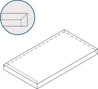Avantgarde Pure 33x120 corner left (620070002834)