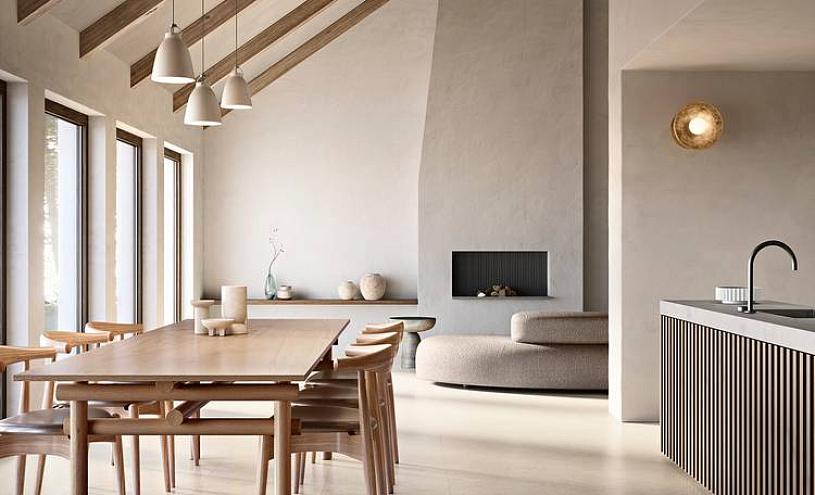 Italon Forum. կերամագրանիտ բետոնի և քարի հատվածում՝ մինիմալիստական ինտերյերների համար