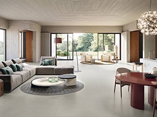 Italon Forum. կերամագրանիտ բետոնի և քարի հատվածում՝ մինիմալիստական ինտերյերների համար