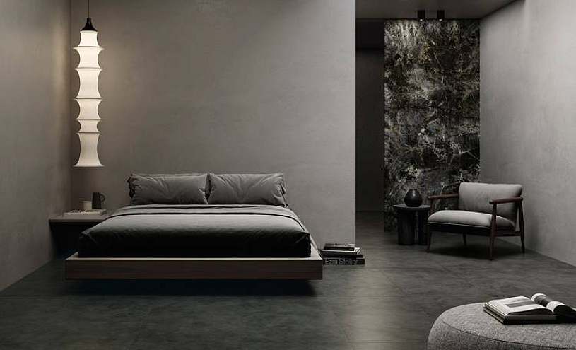 Italon Forum. կերամագրանիտ բետոնի և քարի հատվածում՝ մինիմալիստական ինտերյերների համար